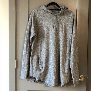 Gray lightweight hoodie.